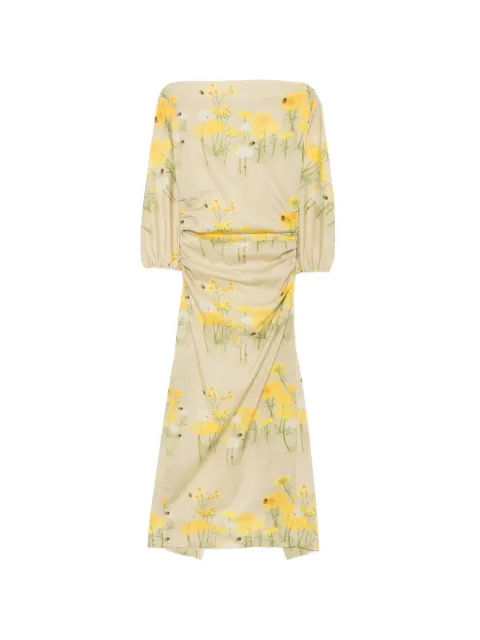 Bernadette Ezra floral-print midi dress