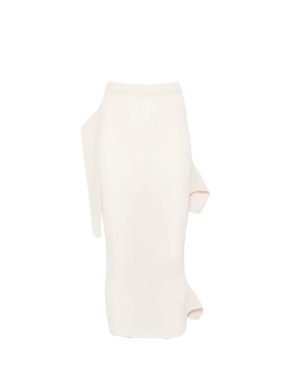 Issey Miyake ruffled skirt - Toni neutri