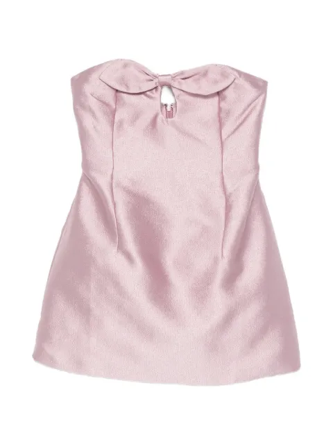 Bernadette vestido Charlotte corto con detalle de lazo