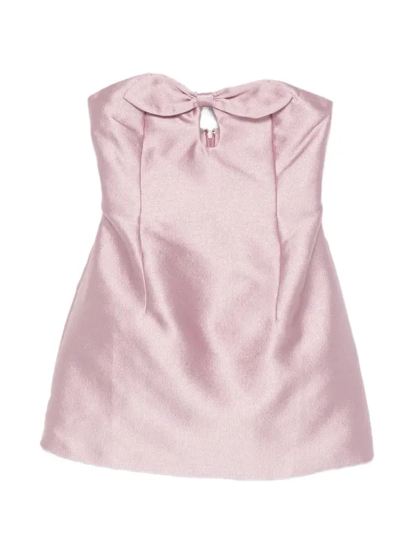 bernadette pink bow dress 8apart Women Bernadette Strapless Bow Dress White / Juniors/Women M