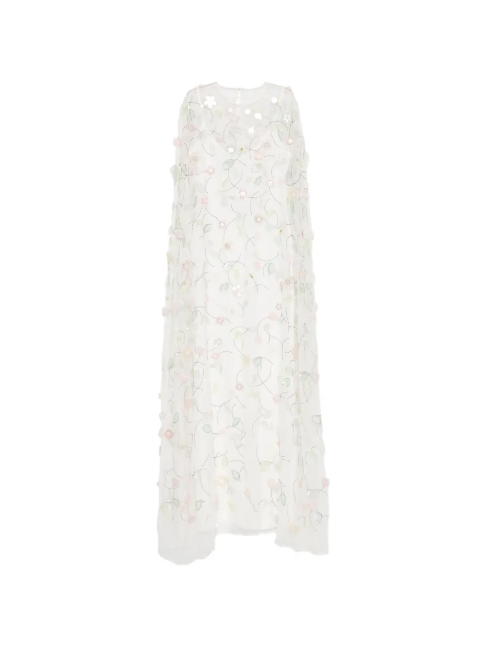 Bernadette Eleonore sequin-embroidered maxi dress - Bianco