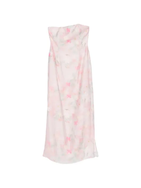 Bernadette Elora floral-print strapless midi dress