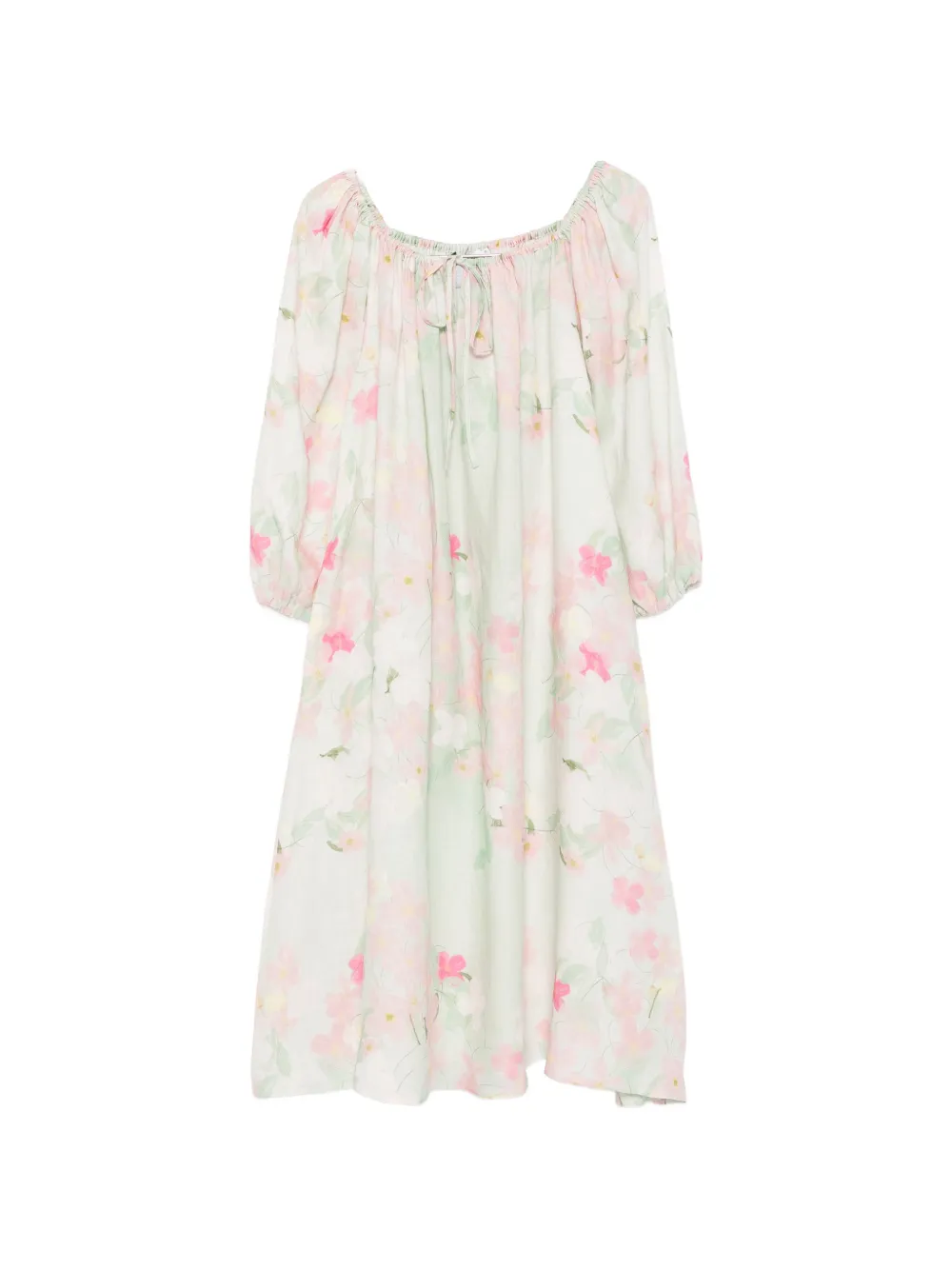 Bernadette Bonnie floral-print midi dress - Verde
