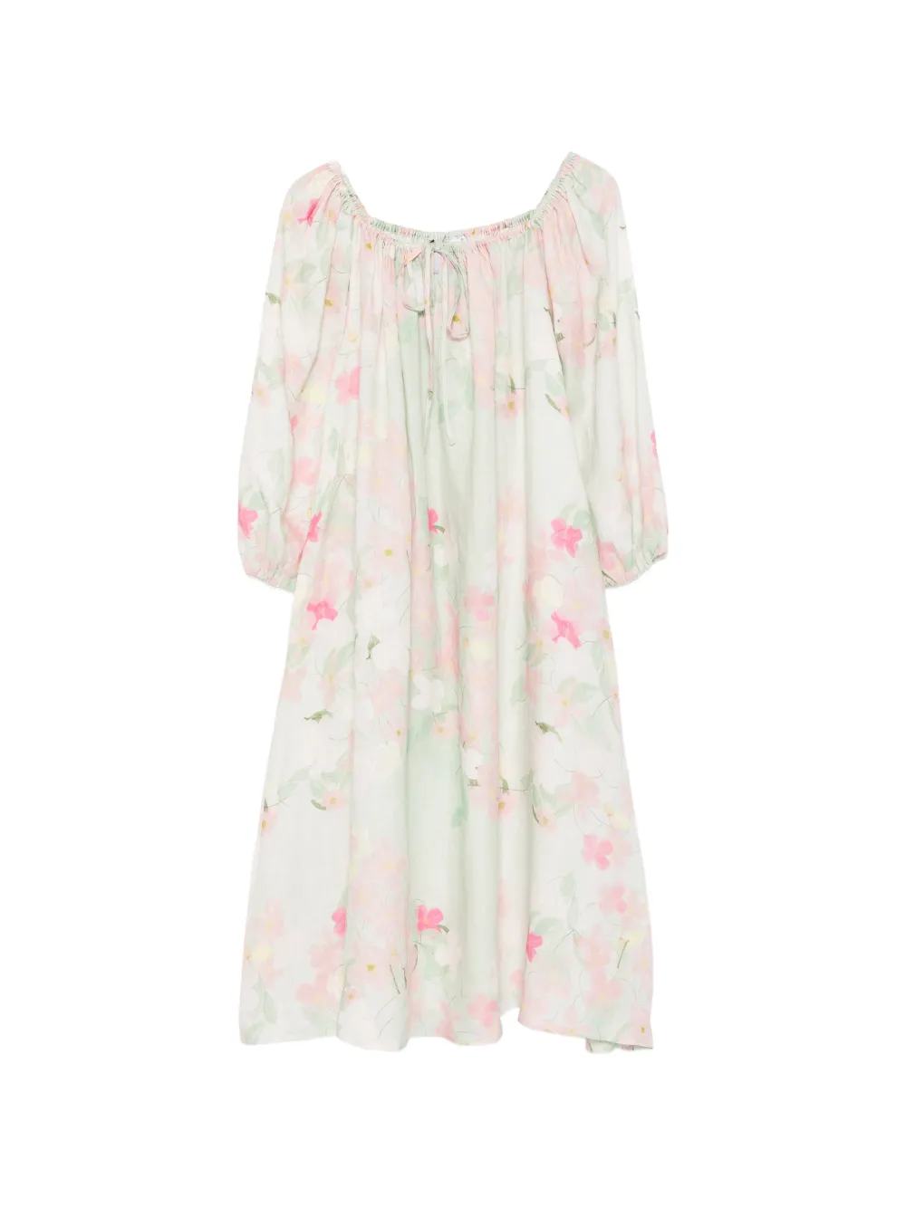 Bernadette Bonnie floral-print midi dress - Verde