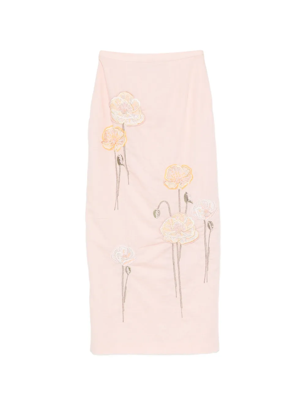 Bernadette Norma embroidered midi skirt - Rosa