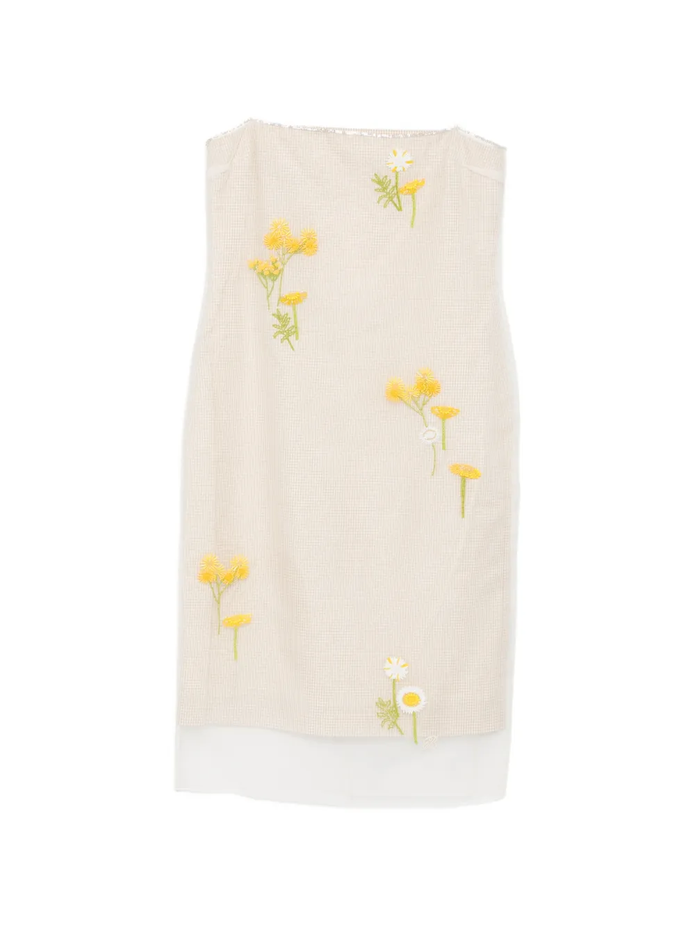 Bernadette Rachel floral-embroidered midi dress - Toni neutri