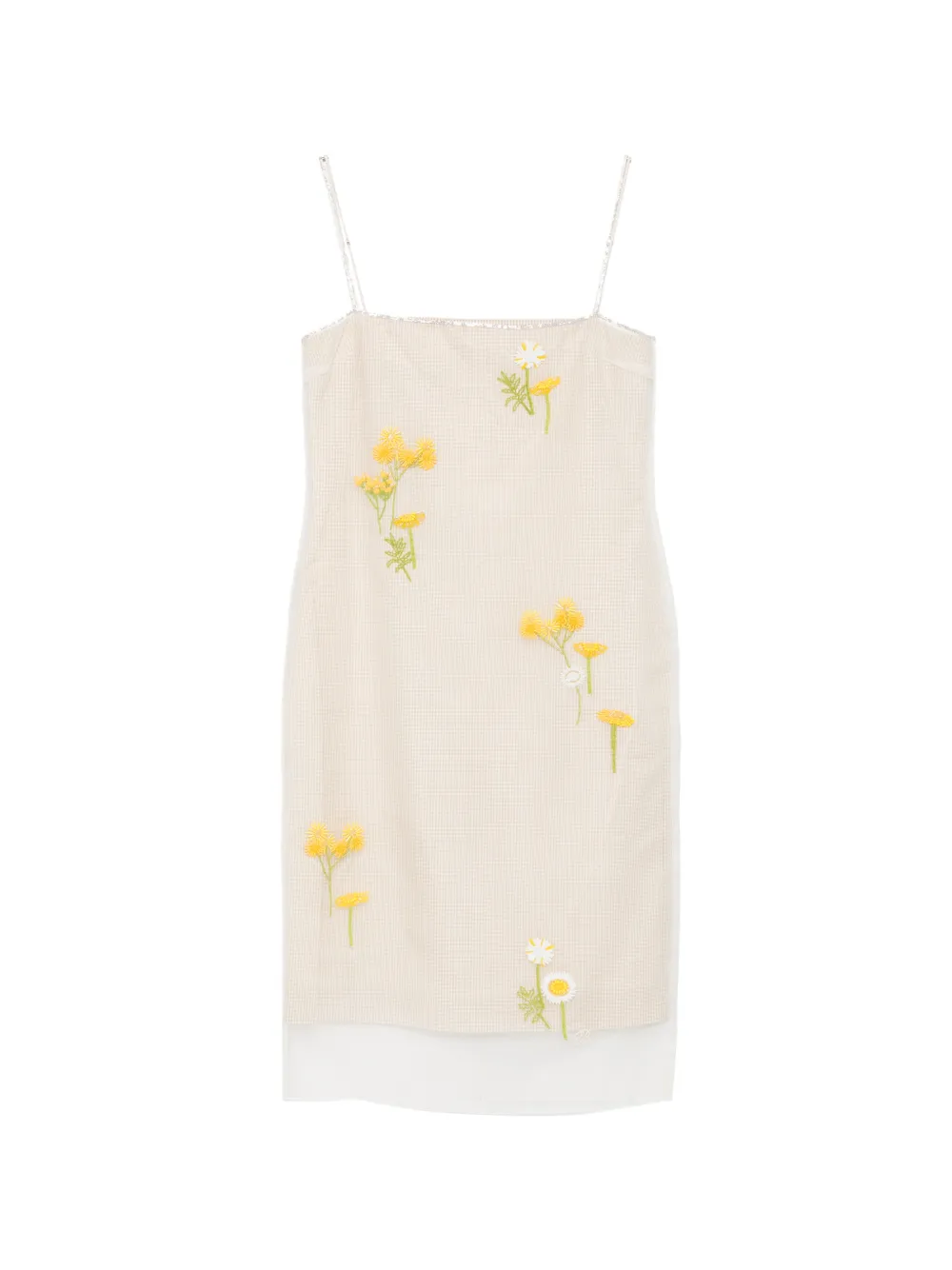 Bernadette Rachel floral-embroidered midi dress - Toni neutri