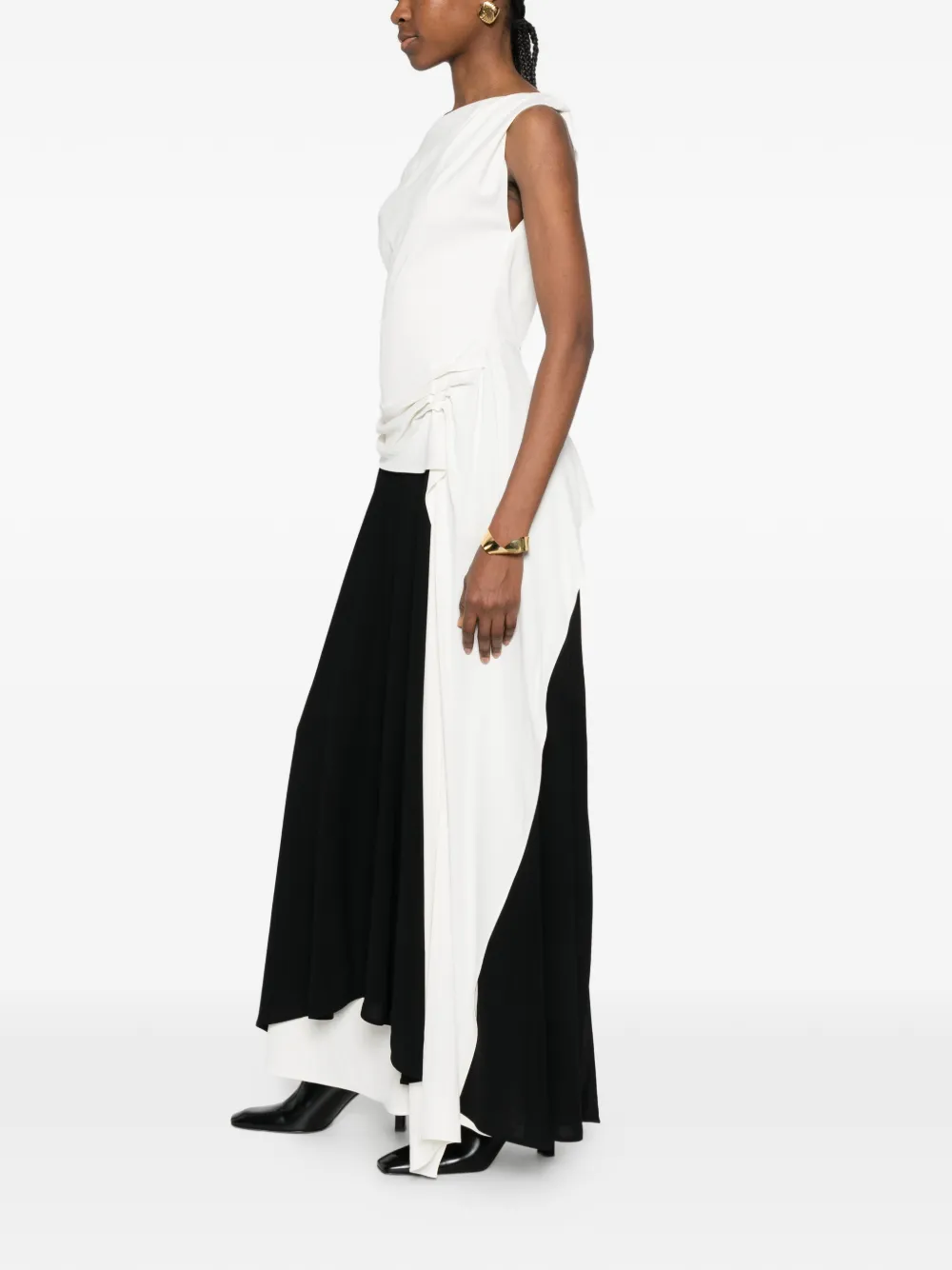 Proenza Schouler Daliah crêpe maxi-jurk Wit