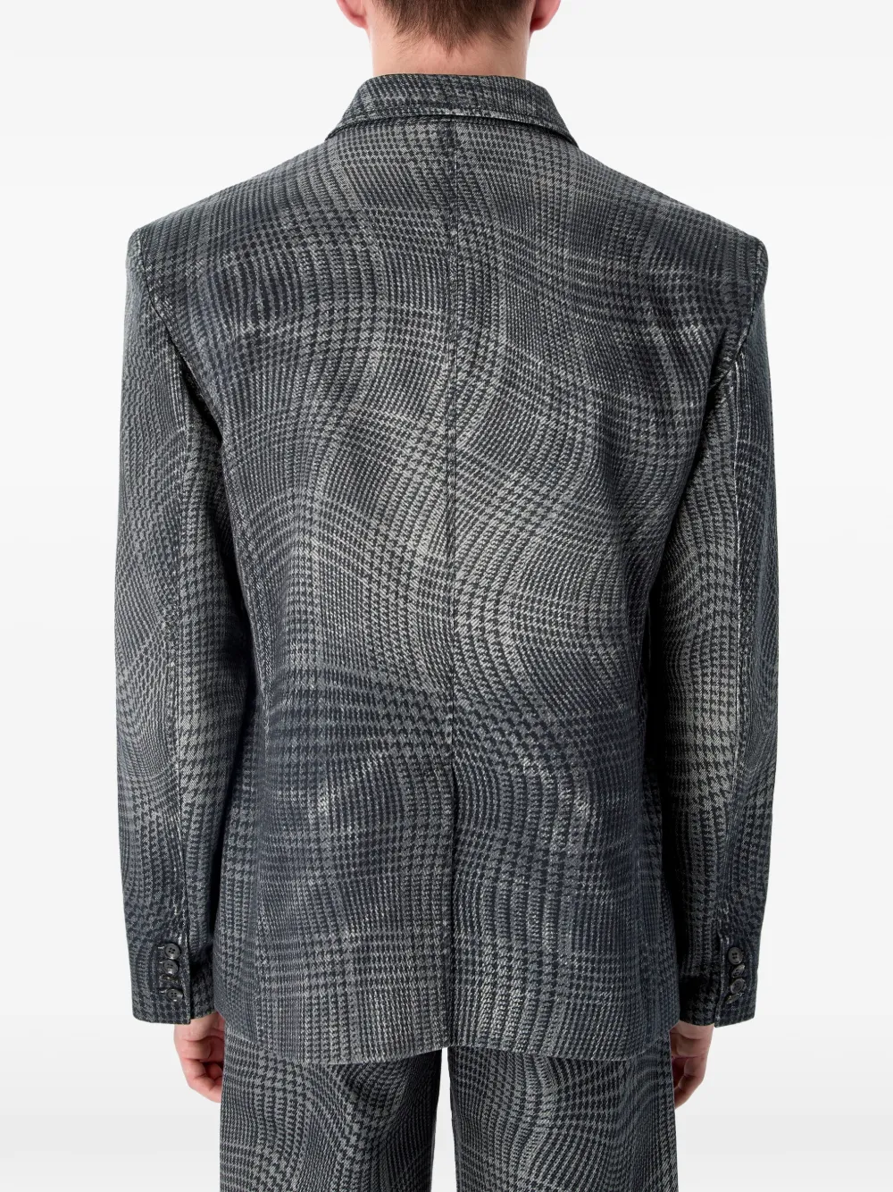 CamperLab Geruite blazer Zwart