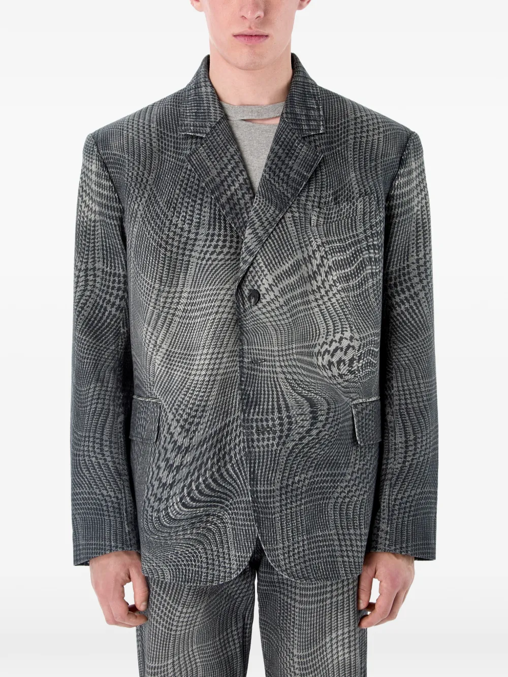  Camperlab Checked Blazer - Black 