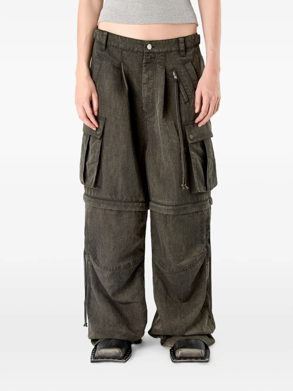  Camperlab Zip Cargo Trousers - Green 