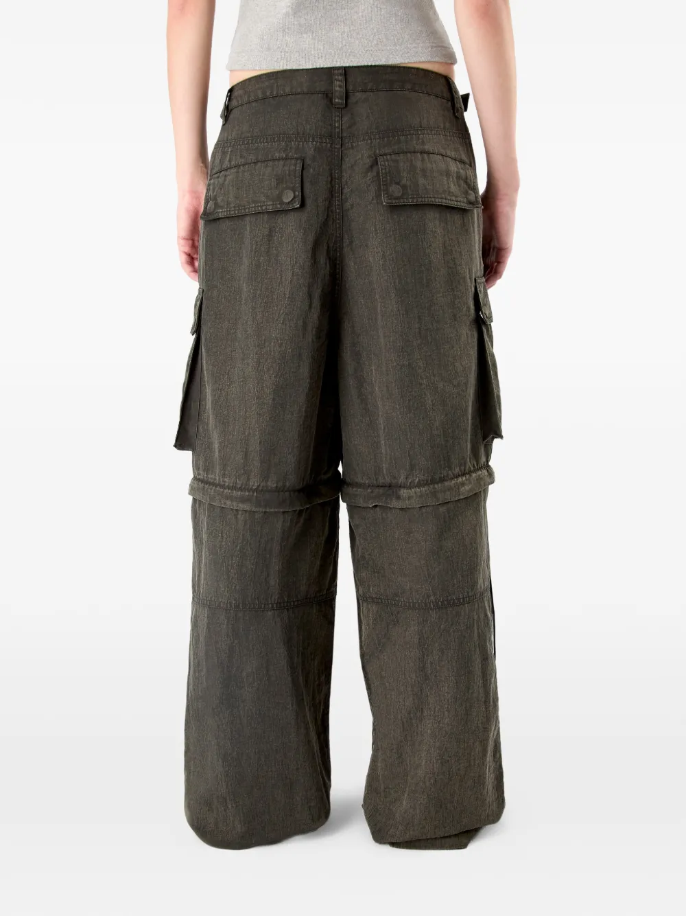 CamperLab Cargo broek met rits Groen