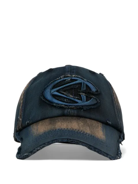 CamperLab distressed logo-patch cap