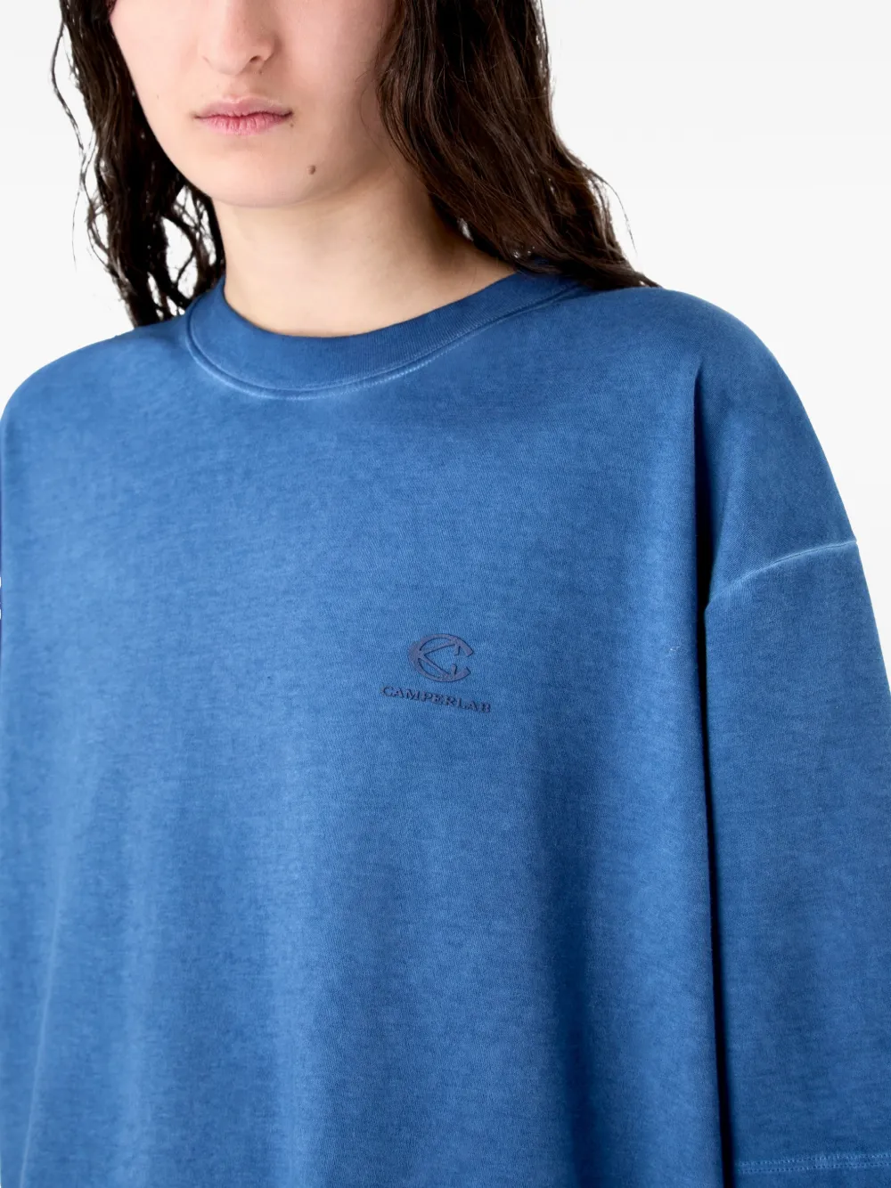 CamperLab T-shirt met logo Blauw