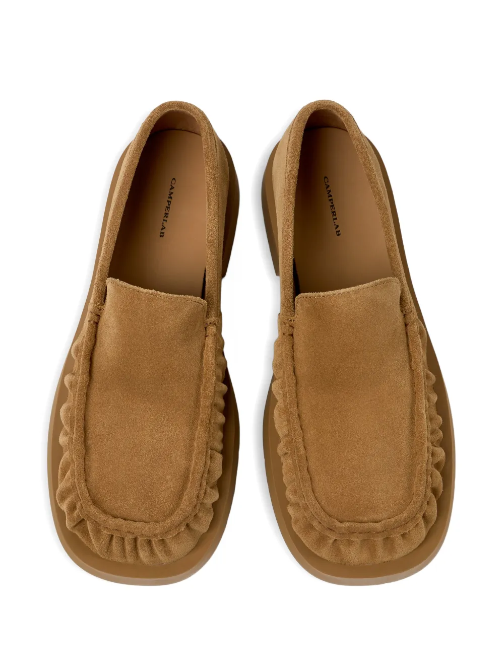 CamperLab ruffled loafers Beige