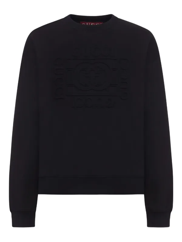 Gucci ロゴ スウェットシャツ | ブラック | FARFETCH JP