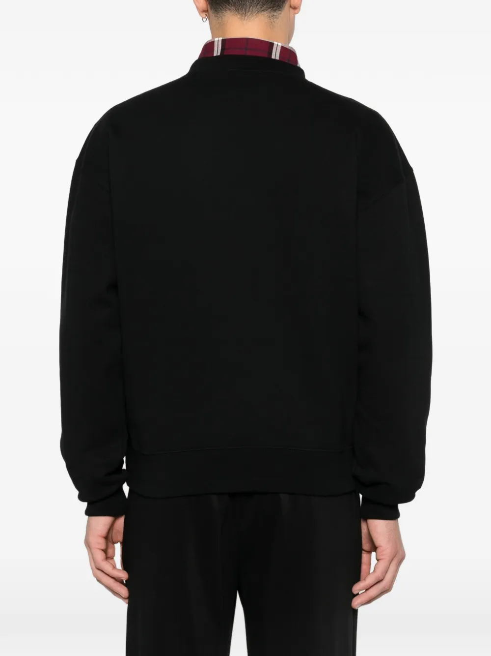 Gucci Sweater met logo en ronde hals Zwart