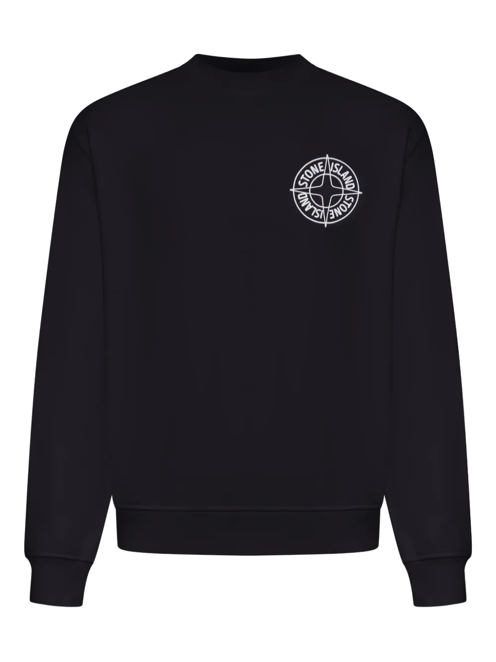 Stone Island compass print crew-neck sweatshirt - Nero