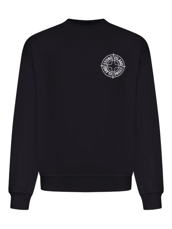 Stone Island コンパスロゴ スウェットシャツ | ブラック | FARFETCH JP