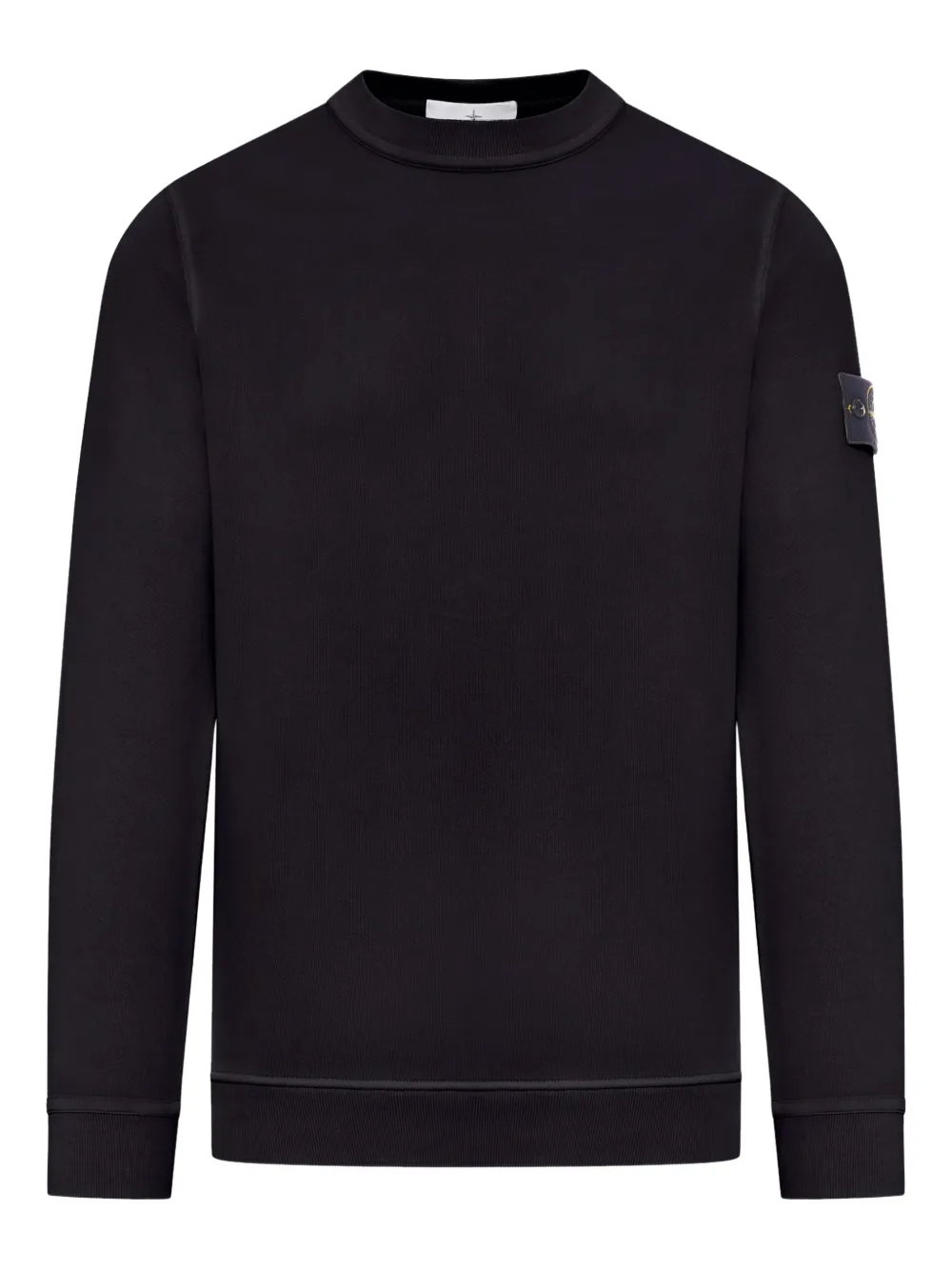 Stone Island compass logo crew-neck sweatshirt - Nero