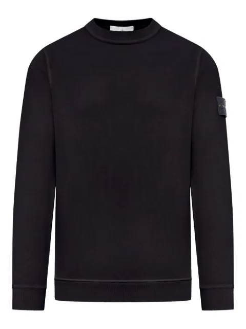 Stone Island compass logo crew-neck sweatshirt