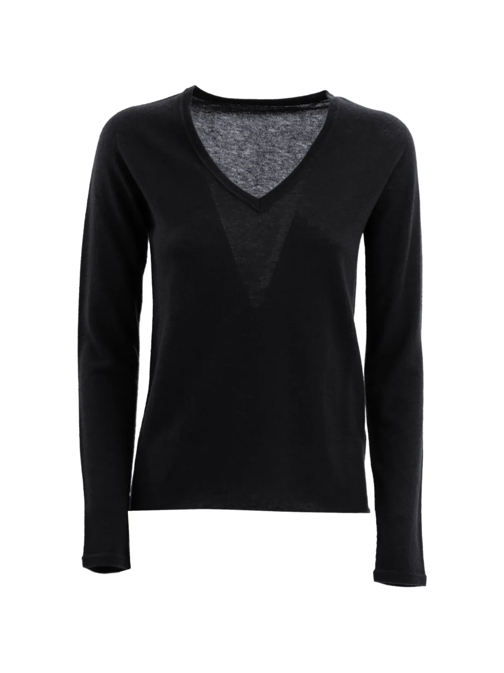 Majestic Filatures V-neck knitwear - Nero