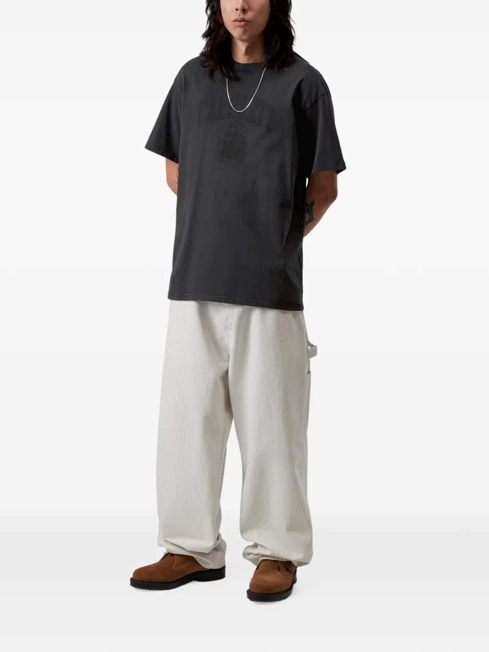Carhartt WIP T-shirt met ronde hals Grijs