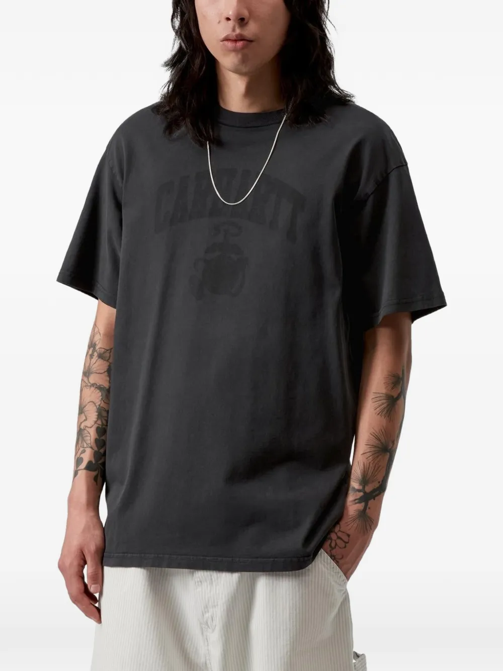 Carhartt WIP T-shirt met ronde hals Grijs