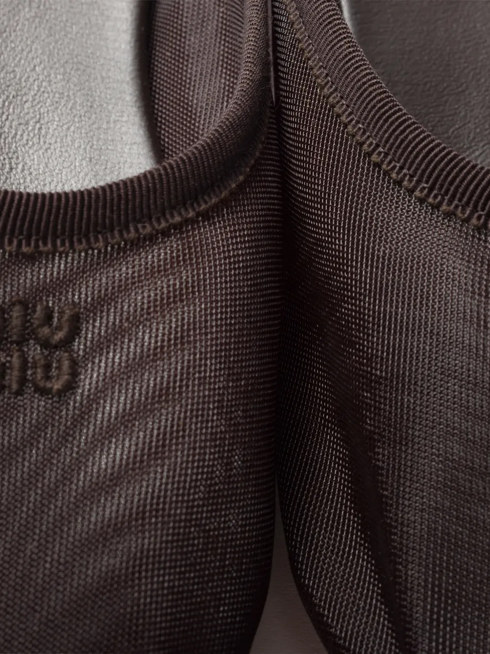 Miu Muiltjes met logodetail Bruin