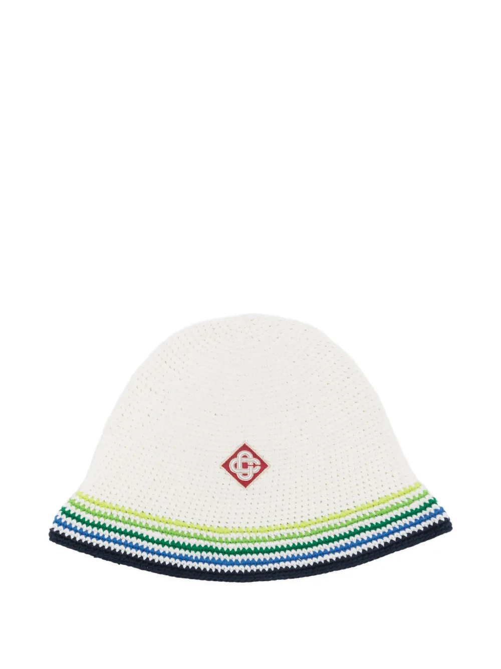 Casablanca logo-detail bucket hat - Bianco