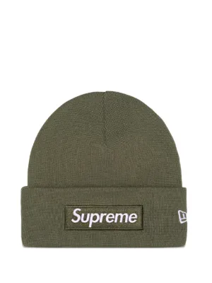 Supreme x New Era Box Logo Beanie Hat | Black | FARFETCH SG