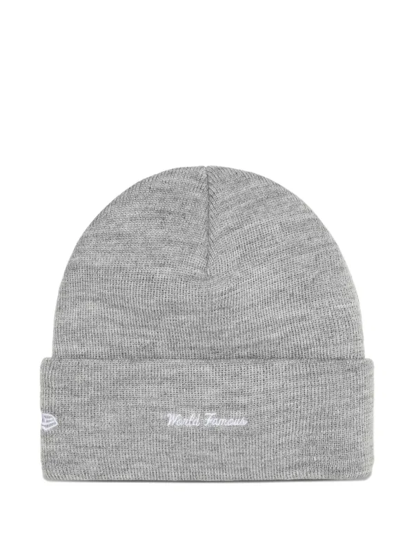 Supreme x New Era® Box logo-detail Beanie Hat | Grey | FARFETCH RO