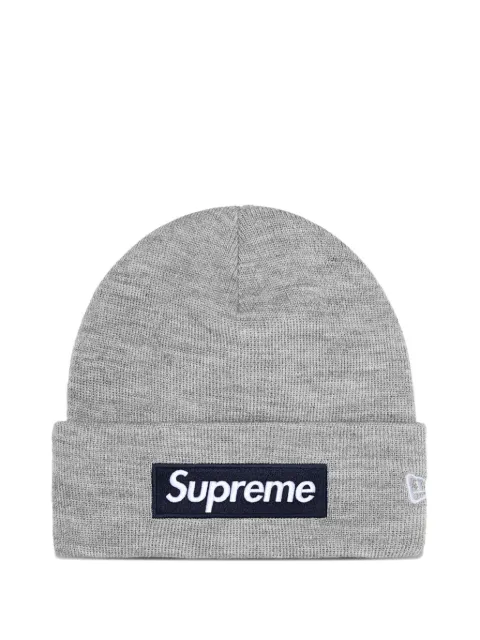Supreme x New Era® Box logo-detail beanie hat