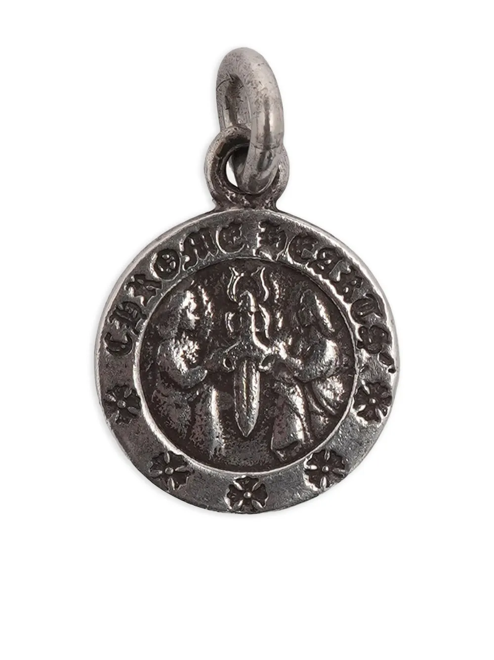 Chrome Hearts angel medallion pendant - Silver