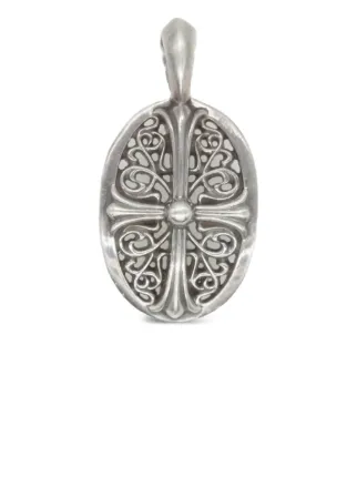 CHROME HEARTS オーバルクロス ペンダントトップ Chrome Hearts オーバル クロスペンダント | シルバートーン | FARFETCH JP