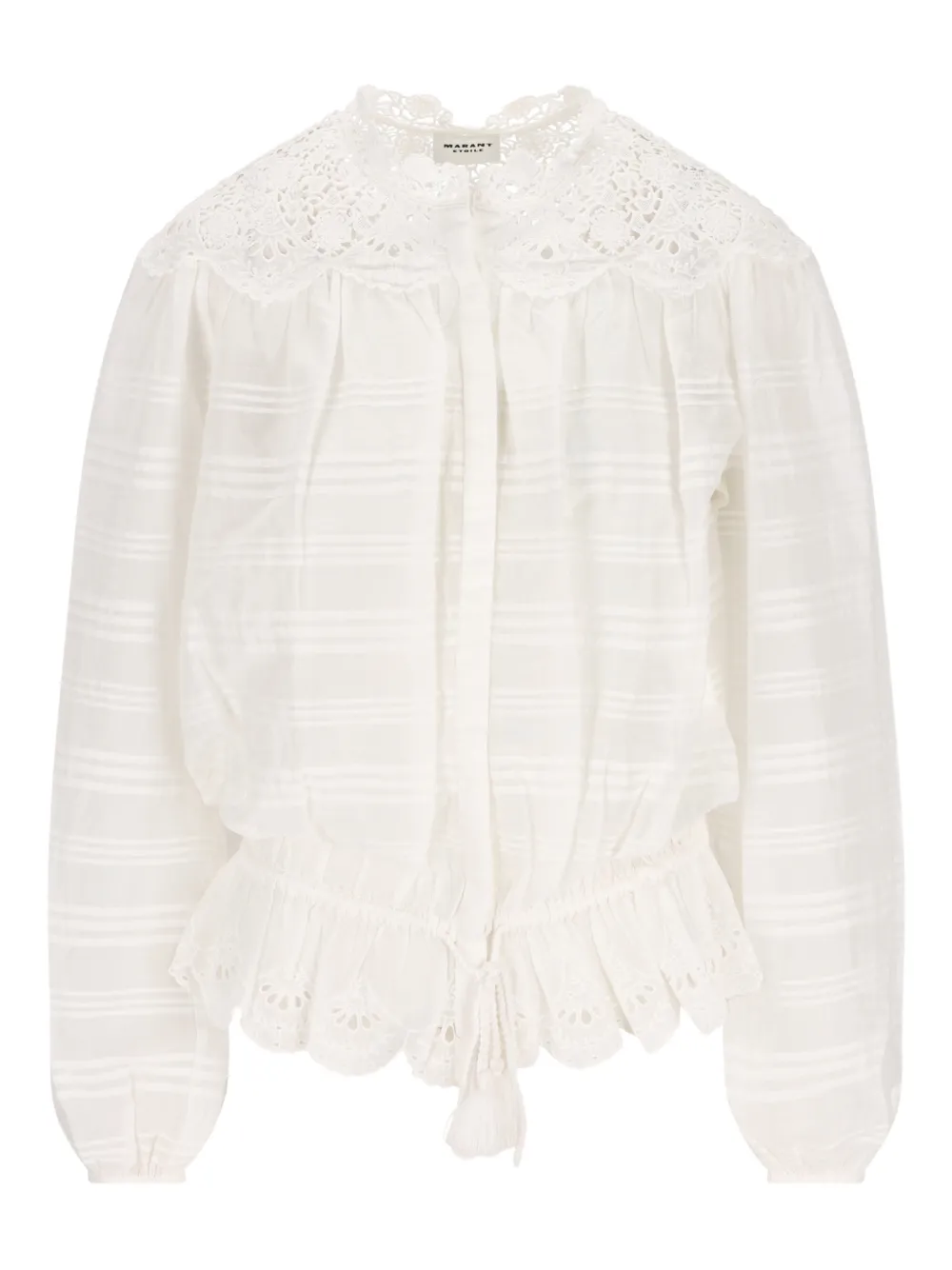 ISABEL MARANT ruffled shirt - Weiß