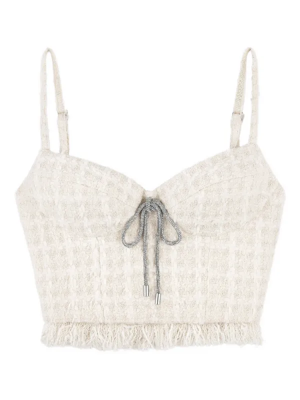 Area Tweed-texture Top in Neutrals