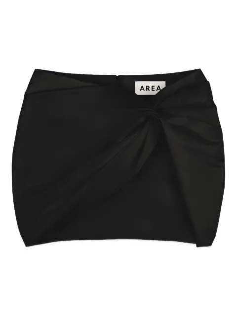 AREA wrapped mini skirt