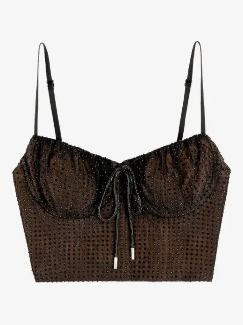 AREA top con detalles de cristal