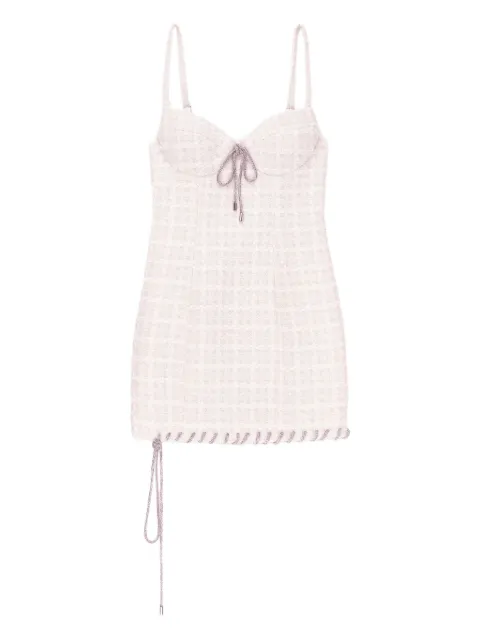 AREA sleeveless mini dress