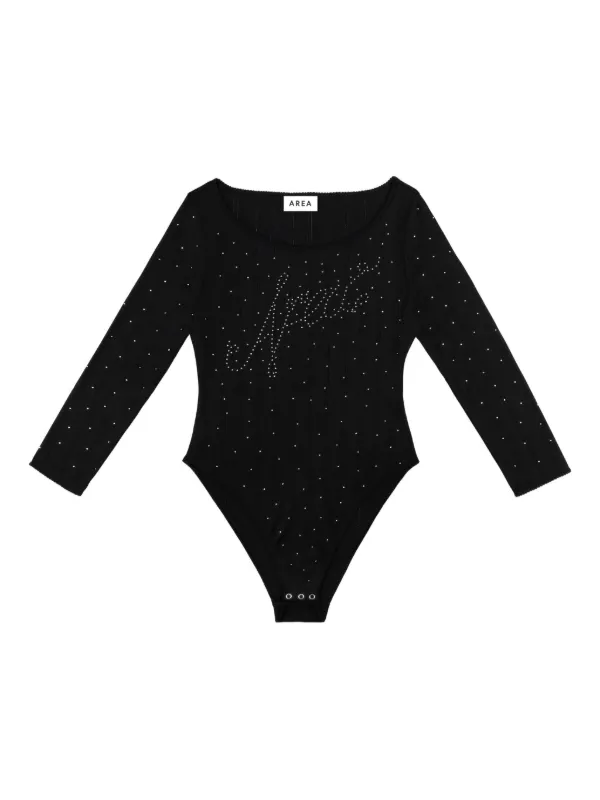 Area Logo-embellishment Bodysuit in Black