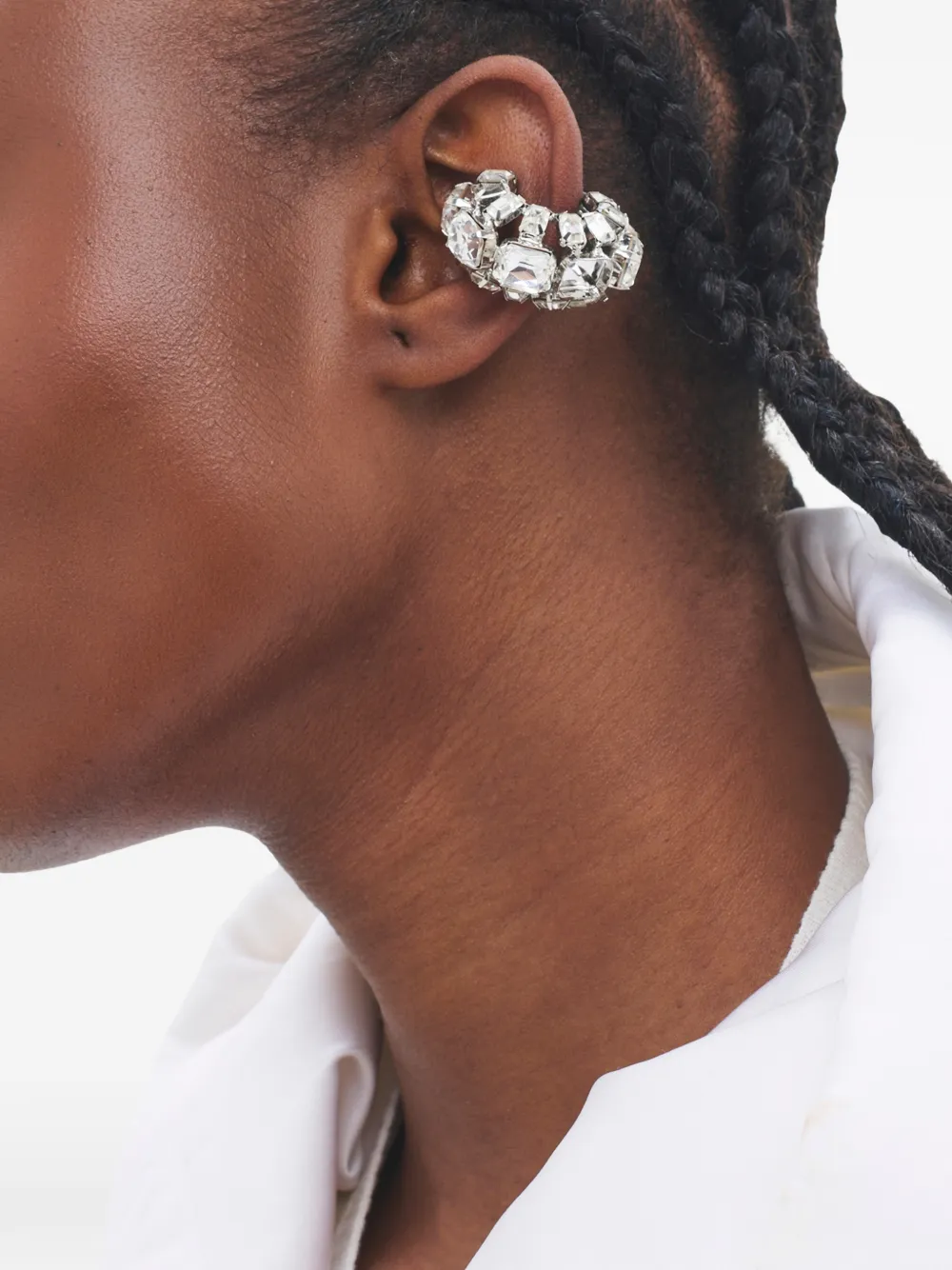 AREA crystal earcuff - Zilver