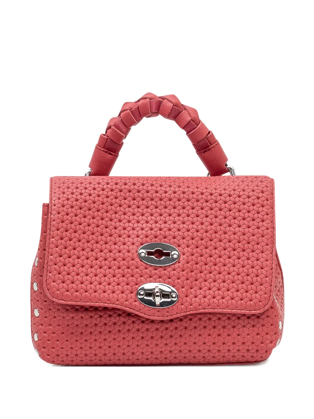 Zanellato Postina braided-handle tote bag - Rosso