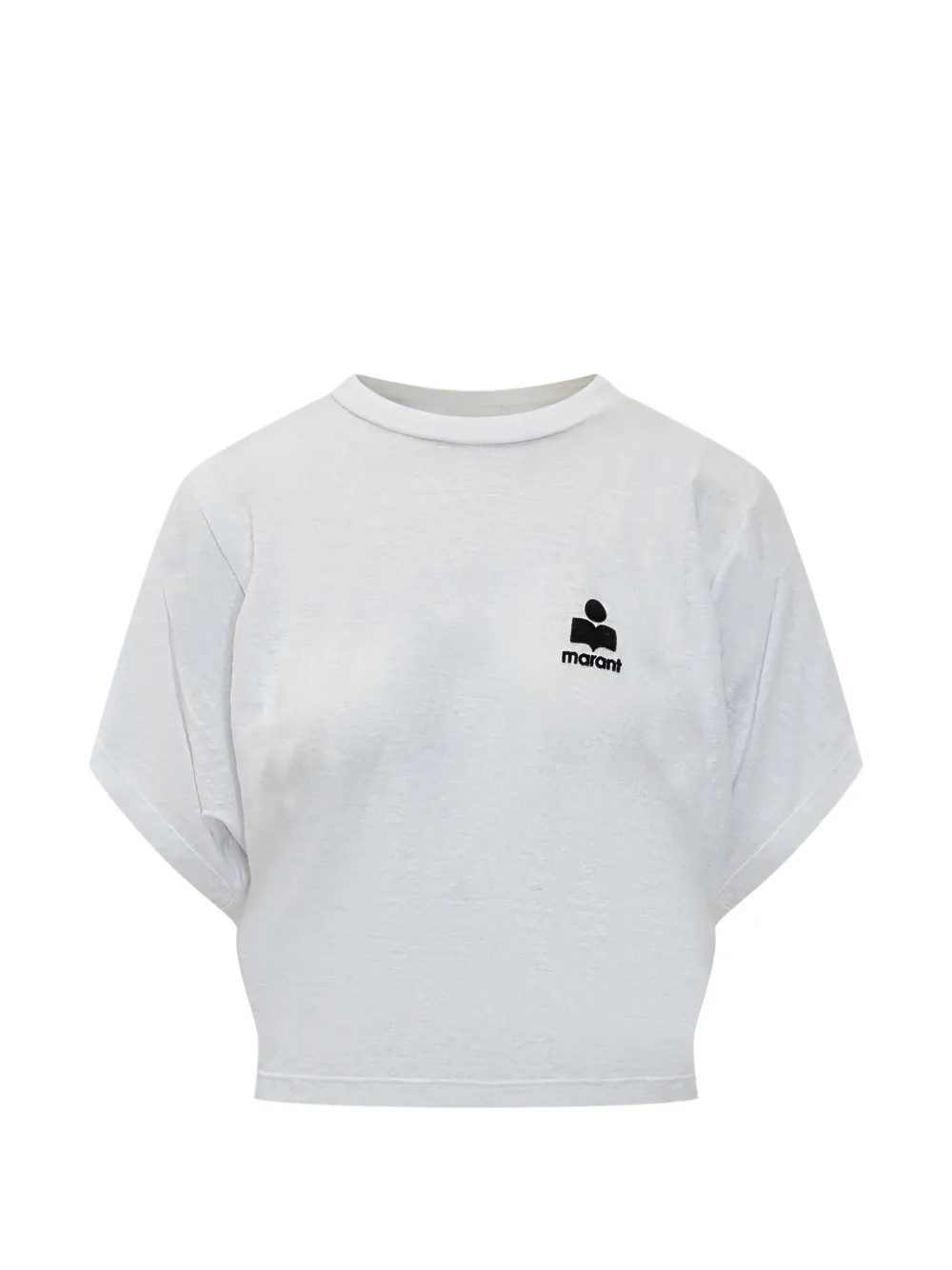 MARANT ÉTOILE Kyanzae-GZ logo-print T-shirt - Bianco
