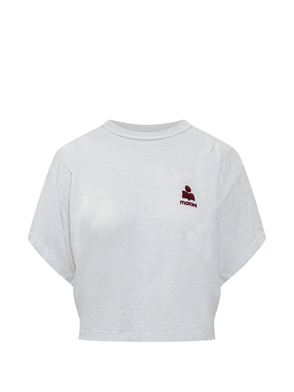 MARANT ÉTOILE Kyanzae-GZ logo-print T-shirt - Bianco