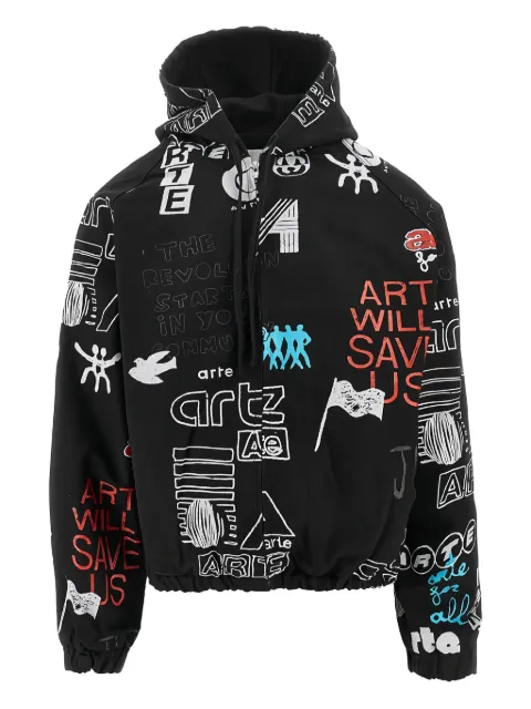Arte Antwerp graphic-print hoodie