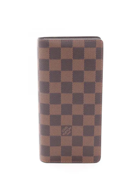 Louis Vuitton Pre-Owned 2013 Damier Ebene Brazza Wallet long wallets