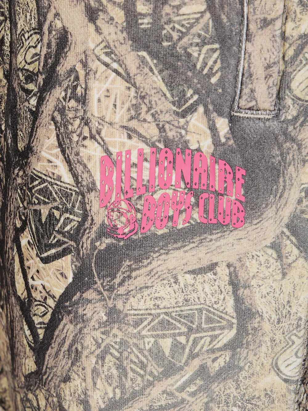Billionaire Boys Club Trainingsbroek met camouflageprint en logodetail Beige