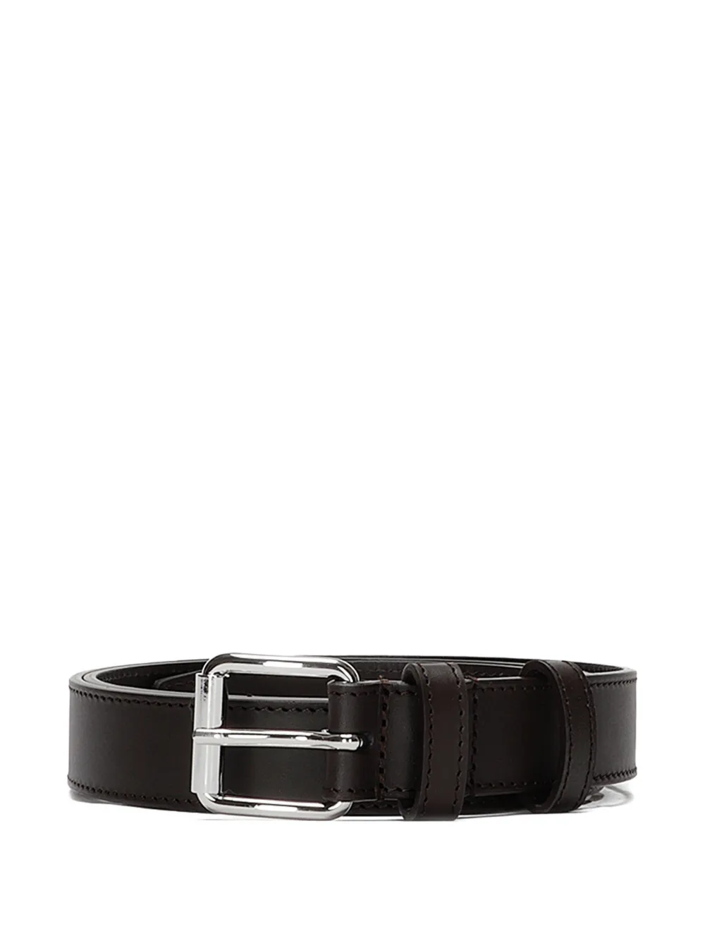 Comme Des Garçons Wallet dark brown leather belt - Braun