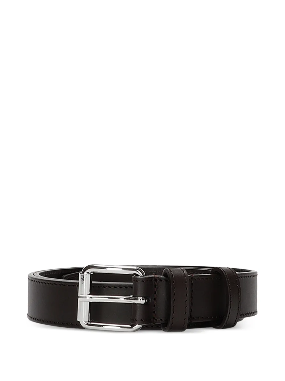 Comme Des Garçons Wallet dark brown leather belt - Braun